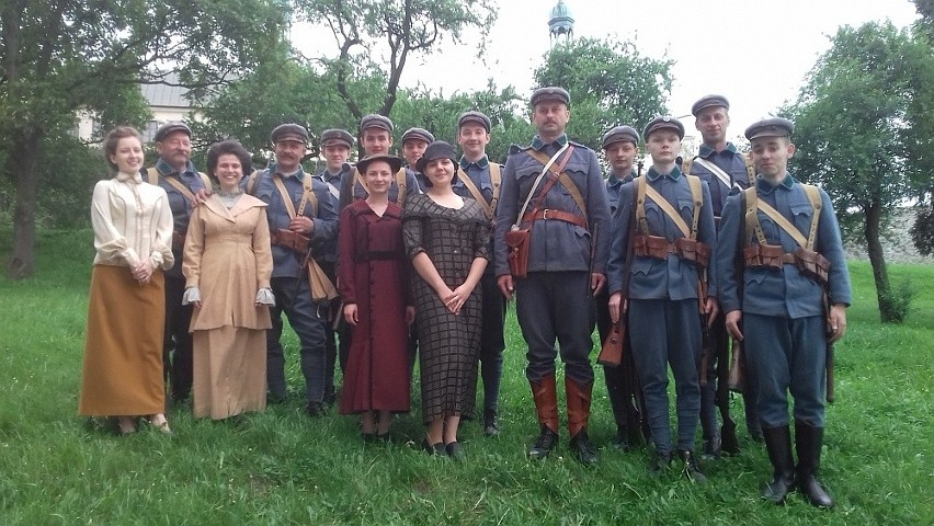 Kozieniczanie na planie filmowym - "Wejście I Kompanii Strzelców do Kielc 12 sierpnia 1914 roku"