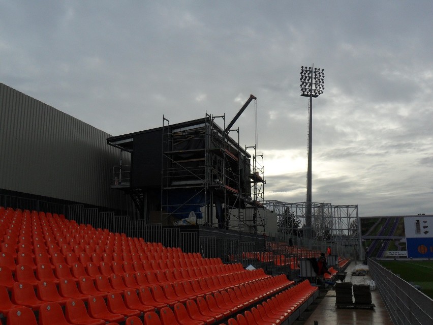 Stadion Termaliki w Niecieczy. Zdjęcia z 17 listopada.