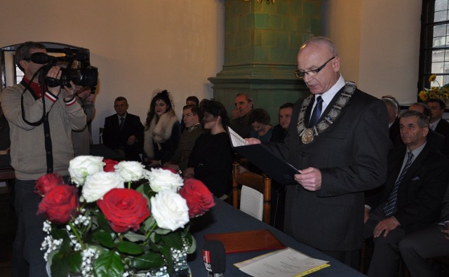 Marek Bronkowski podkreślił, że jako burmistrz jest otwarty na współpracę z każdym i w każdej sprawie.