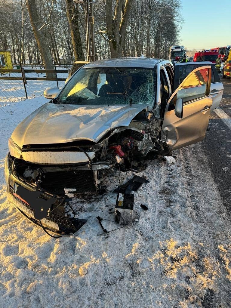Wypadek w Darżynie koło Słupska
