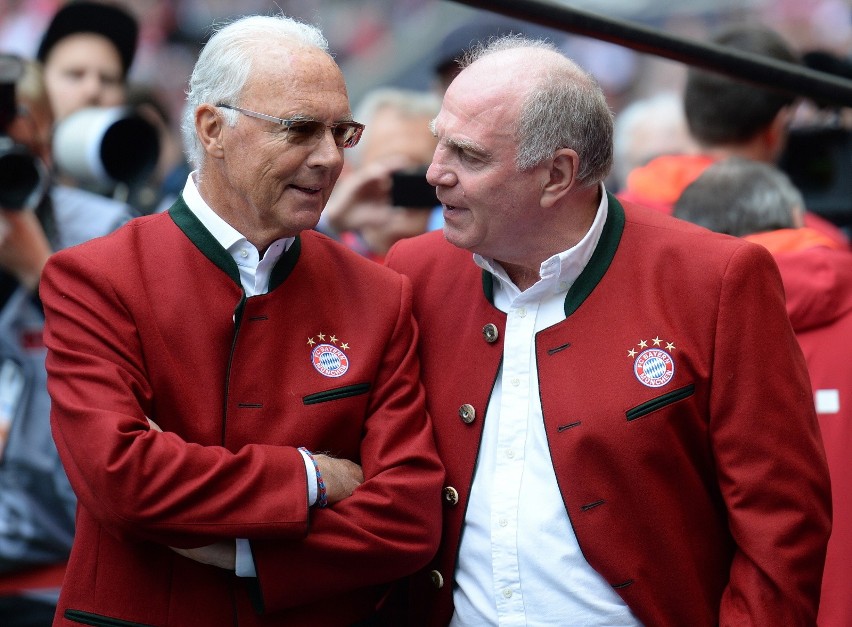 Franz Beckenbauer z prezesem Bayernu Monachium Ulim...