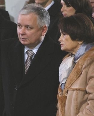 Jadwiga Kaczyńska oraz Lech Kaczyński