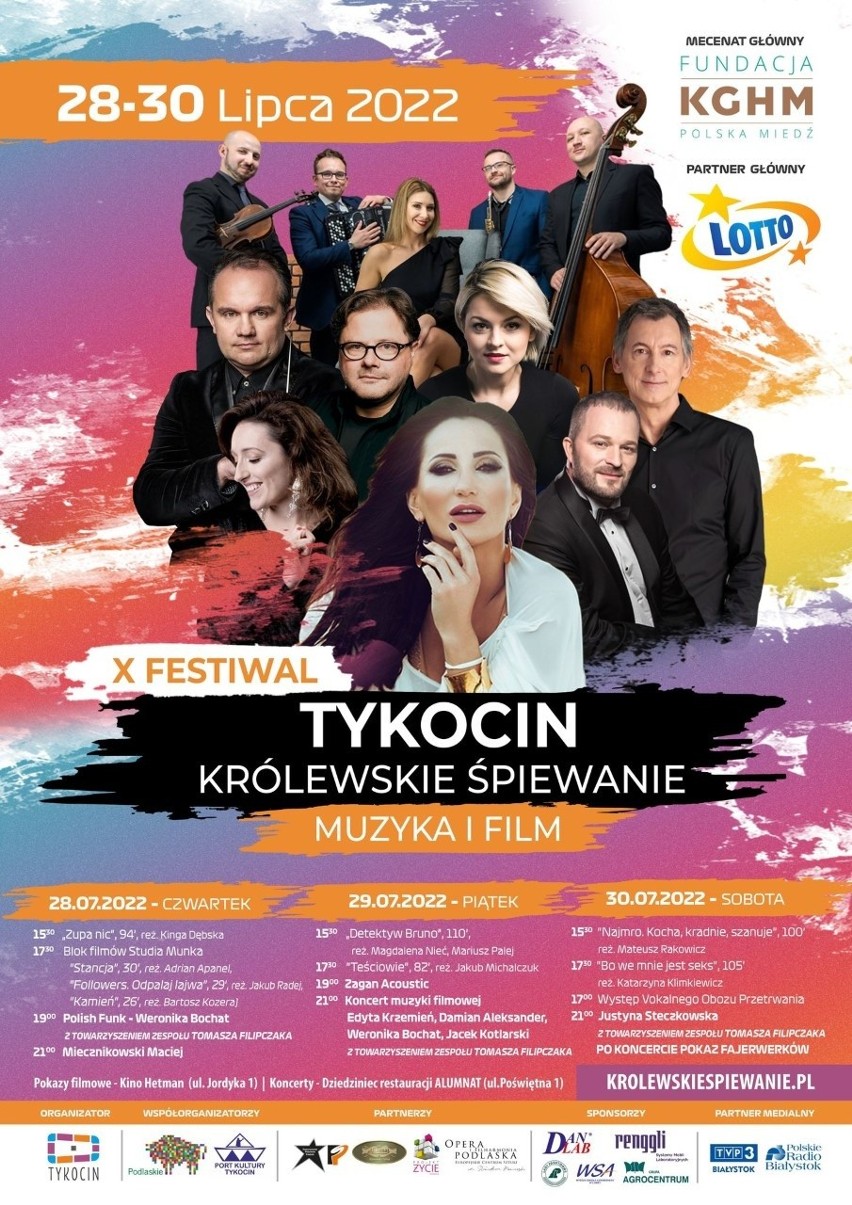 Festiwal „Tykocin. Królewskie Śpiewanie Muzyka i Film”. Gwiazdą tegorocznej edycji będzie Justyna Steczkowska
