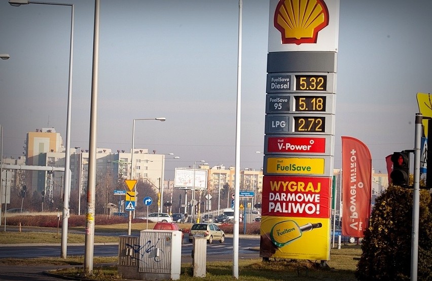Ceny paliwa na stacji Shell przy ul. Mińskiej