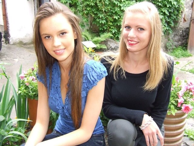 (z lewej) i Angelina Kołata dostały się do półfinału konkursu Miss Polski.