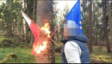 Spalił polskie flagi. Chce dobrowolnie poddać się karze
