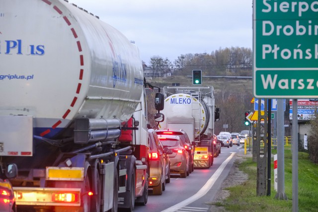 Korki na DK nr 10 i w Złotorii