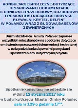 Mieszkańcy porozmawiają o rozbudowie pływalni "Delfin" w Połańcu