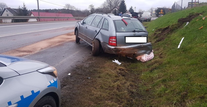 Pijany kierowca spowodował wypadek w Bydlinie