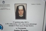 Zmarła siostra Germana Wysocka z Kaczyna. Przez cały pontyfikat była przy Janie Pawle II, przygotowywała posiłki w Watykanie