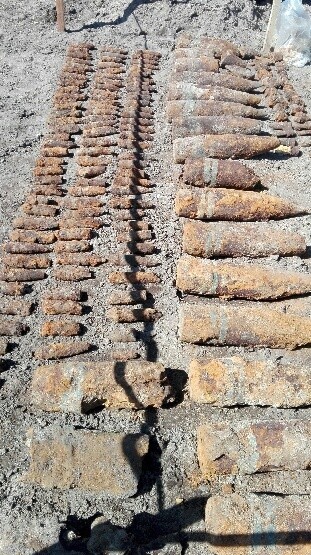 Saperzy zabezpieczyli 160 sztuk amunicji na placu budowy w Dębogórzu [ZDJĘCIA]