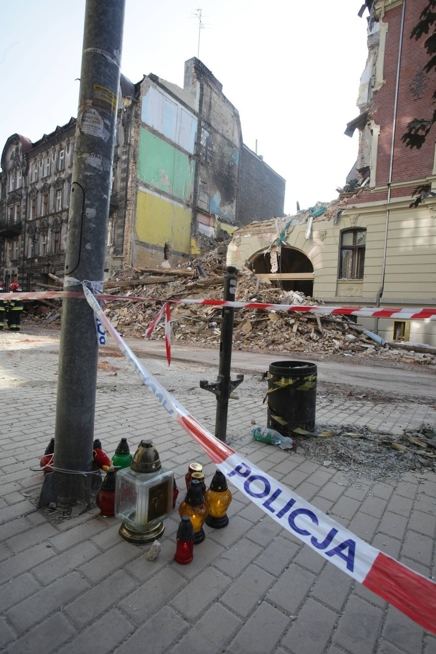 Miejsce wybuchu kamienicy w Katowicach