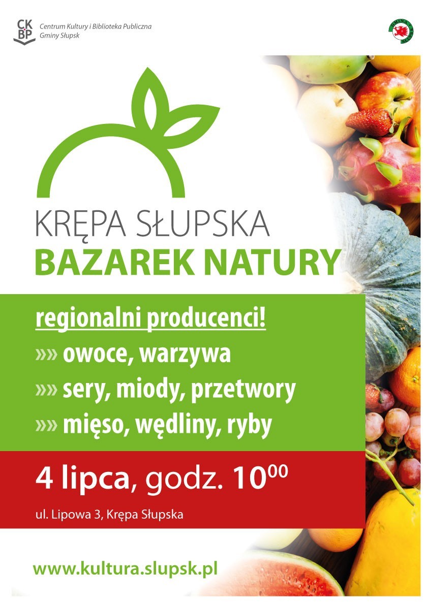 Już w najbliższą sobotę [04.07.2020] kolejna osłona Bazarku Natury w Krępie Słupskiej