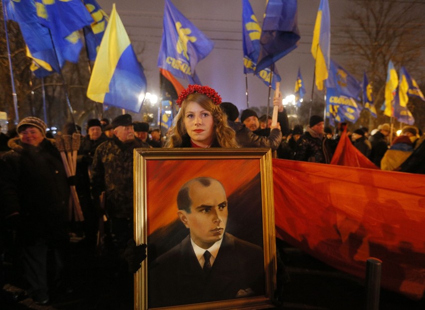 Kilka tysięcy osób przeszło ulicami Kijowa w marszu...