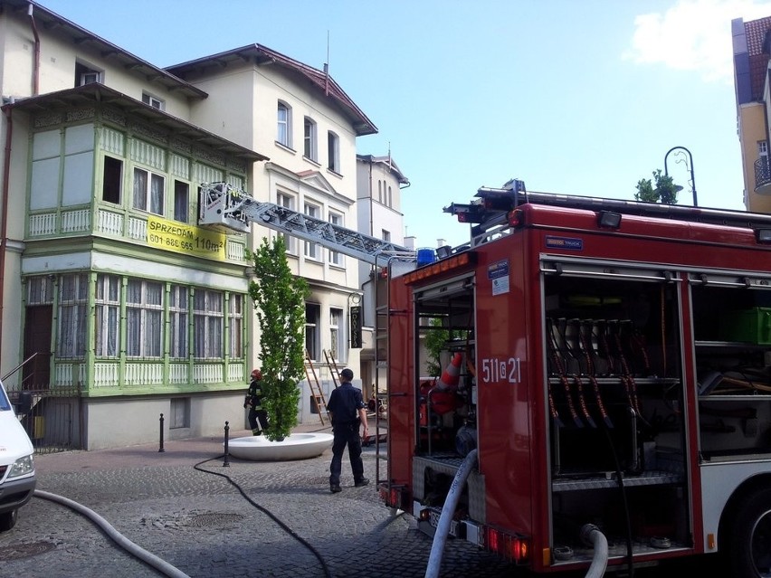 Pożar mieszkania przy ulicy Haffnera w Sopocie [ZDJĘCIA]