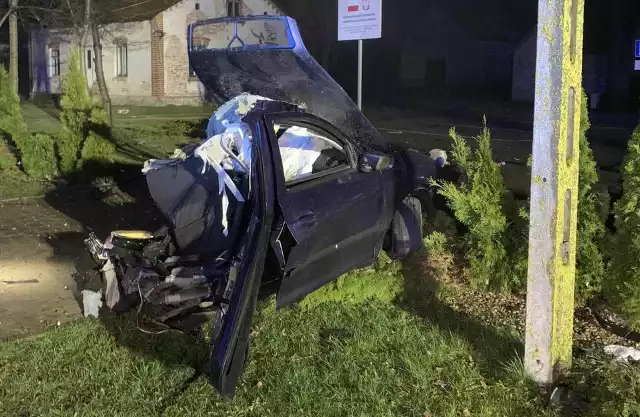 Śmiertelny wypadek na drodze w miejscowości Putkowice Nadolne. Kierowca skody uderzył w drzewo. Zginął na miejscu