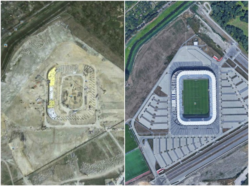 Arena Lublin w 2013 r. i obecnie