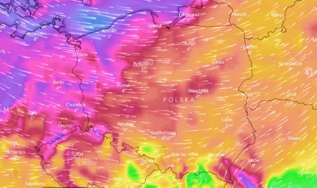 Prognoza pogody - Sylwester 2018 i Nowy Rok 2019. 1 stycznia w Polsce zapowiadane są silne porywy wiatru. IMGW planuje wydanie ostrzeżeń