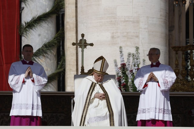 Papież Franciszek na mszy św.
