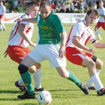 Supraślanka (zielona koszulka) zagra z Lechią II Gdańsk