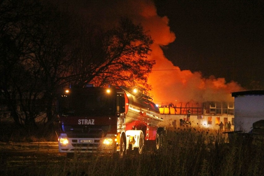 Pożar na terenie ABB we Wrocławiu