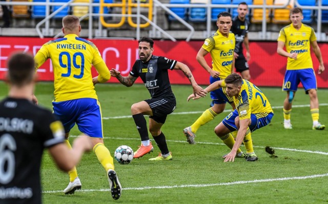 10.10.2020 gdyniastadion miejski w gdyni. 1 liga pilki noznej. mecz arka gdynia - lks lodzfot. przemek swiderski / polska press / dziennik baltycki