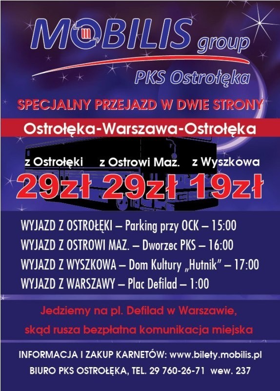 Noc Muzeów 2013. Zwiedź warszawskie muzea z PKS Ostrołęka