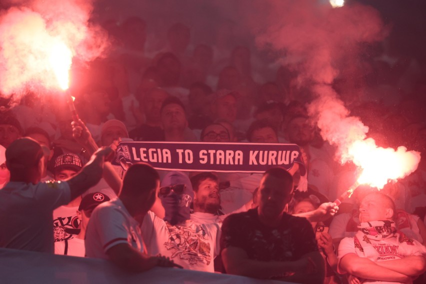 Kibice na meczu Legia Warszawa - ŁKS Łódź