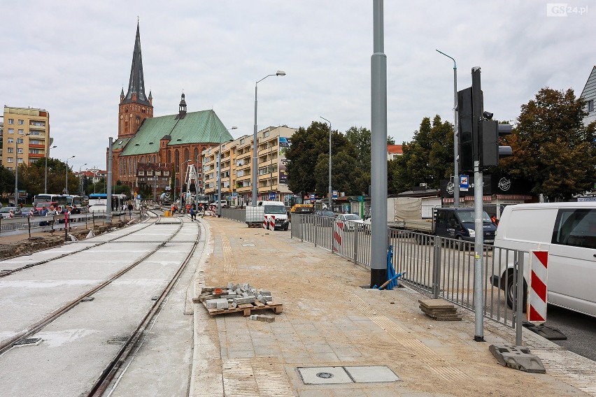 Wyszyńskiego w Szczecinie. Zdjęcia zrobione w piątek,...