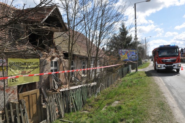 Wiatr uszkodził część budynku w Kłodawie pod Gorzowem.