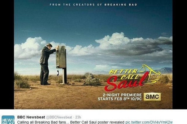 "Better Call Saul" już w lutym 2015! (fot. screen z Twitter.com)