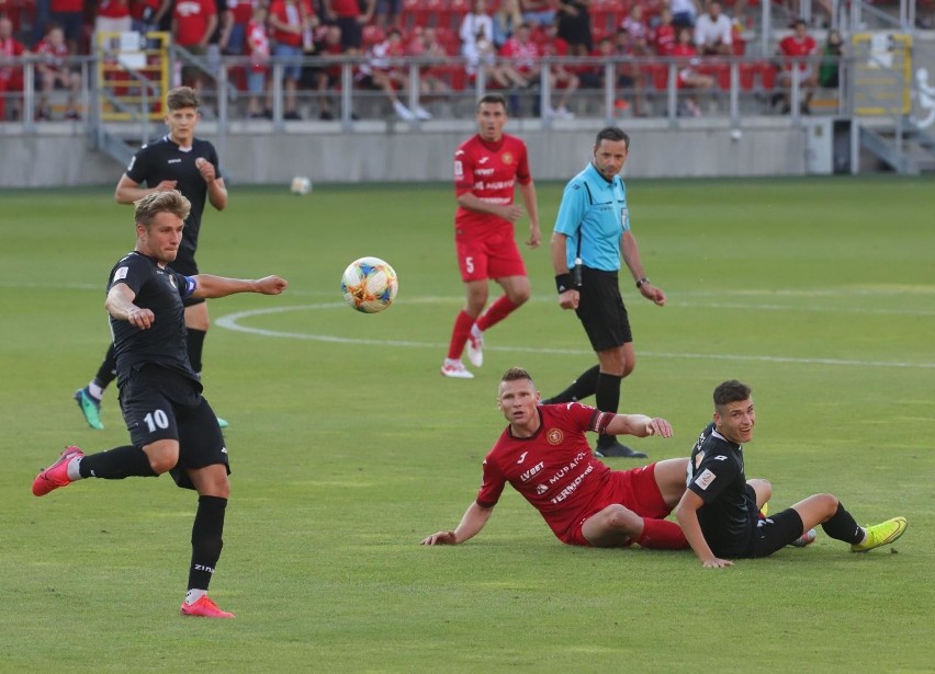 Lodz 25-07-2020 stadion rts widzew mecz o awans o wejscie do...