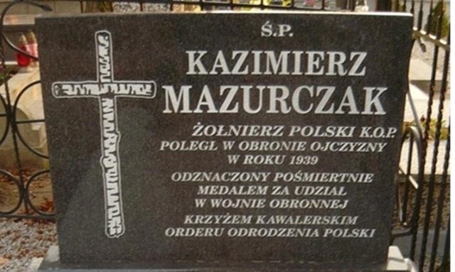 O bohaterskich losach Mazurczaka przypomina nie tylko tablica na nagrobku...
