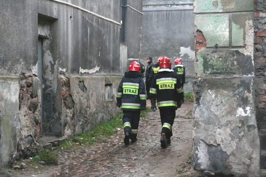 Zawalenie stropu budynku przy ul. Tumskiej we Włocławku