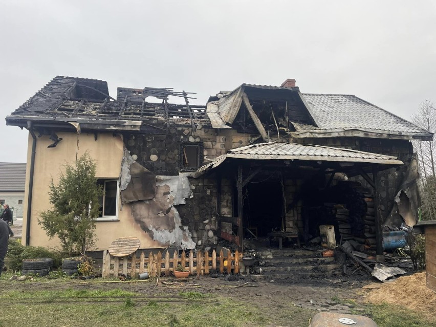 Tak wyglądał dom pana Tomasza i pani Emilii po pożarze....