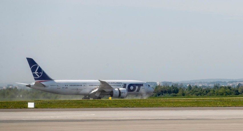 Boeing 787 Dreamliner na rzeszowskim lotnisku
