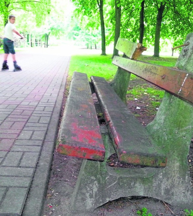 - Ławek w takim stanie jest w parku kilka, może nawet kilkanaście - mówi nasz czytelnik. Administrator zapowiedział, że wymieni uszkodzone elementy ławek.