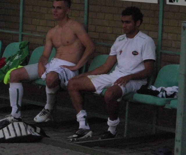 Rossi Leandro (z prawej) strzelił drugiego gola dla Radomiaka w meczu z Bogdanką.