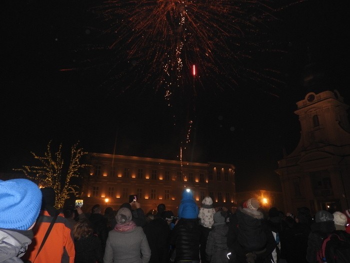 Wadowice pierwsze przywitały Nowy Rok