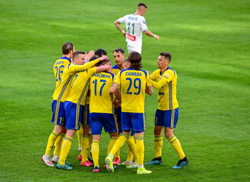 Arka Gdynia-Śląsk Wrocław. 7.06.2020 Stadion miejski w Gdyni. Trener Ireneusz Mamrot może zmodyfikować skład w porównaniu z derbami