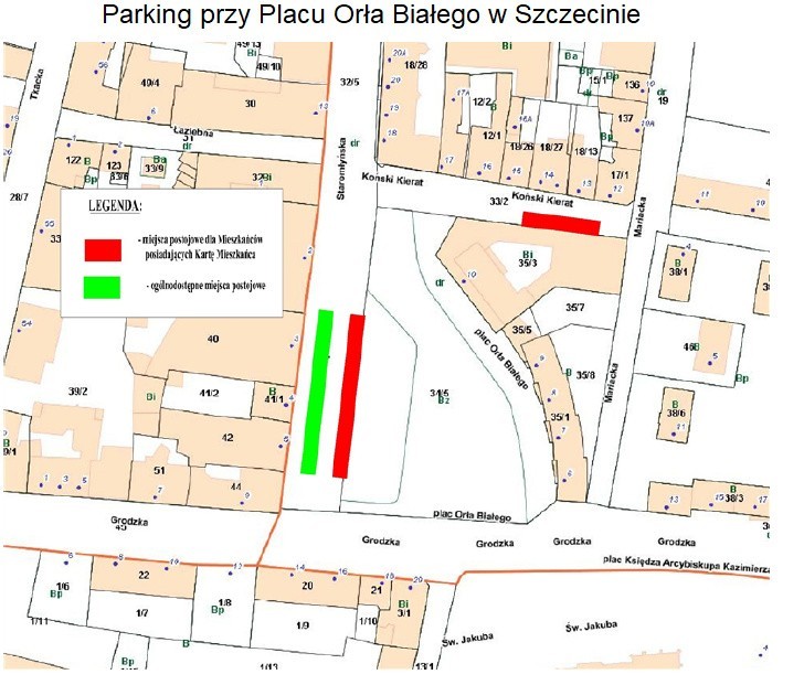 Karnety na parkowanie dla mieszkańców Placu Orła Białego w Szczecinie. Dla kogo? Ceny i zasady. Rusza sprzedaż