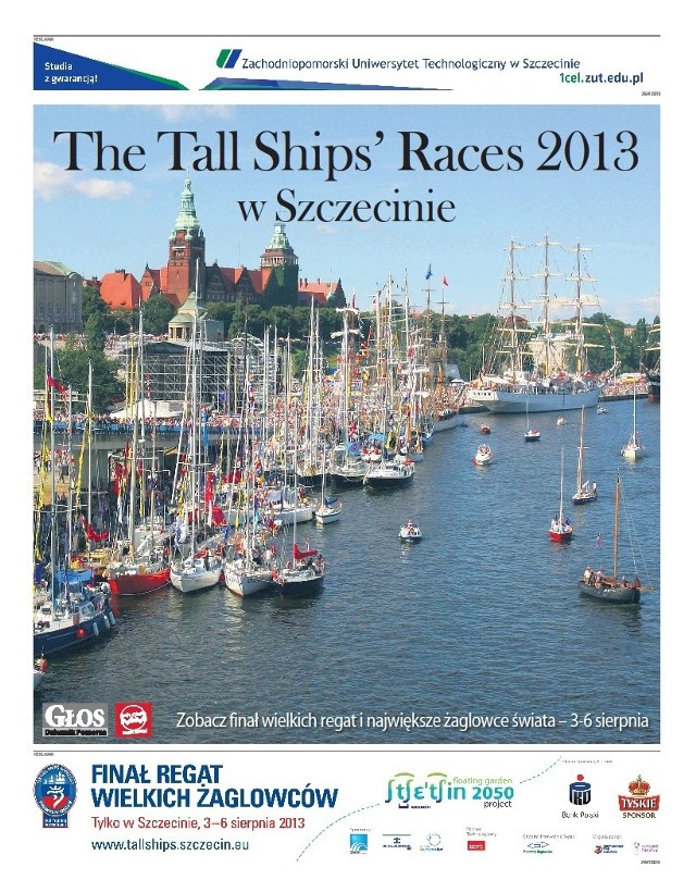 Zachęcamy do lektury specjalnego dodatku na The Tall Ships Races 2013 w piątkowym "Głosie Szczecińskim".