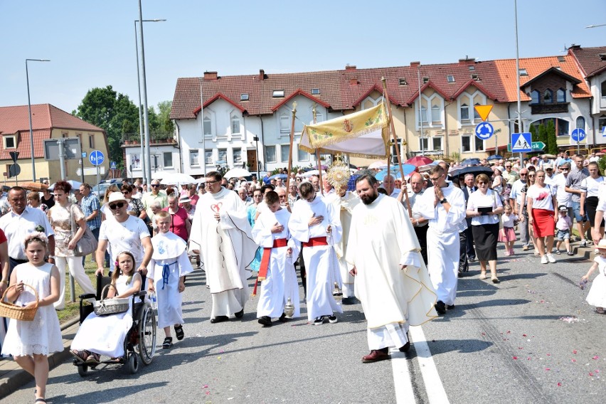 Ubiegłoroczne procesje Bożego Ciała w Miastku