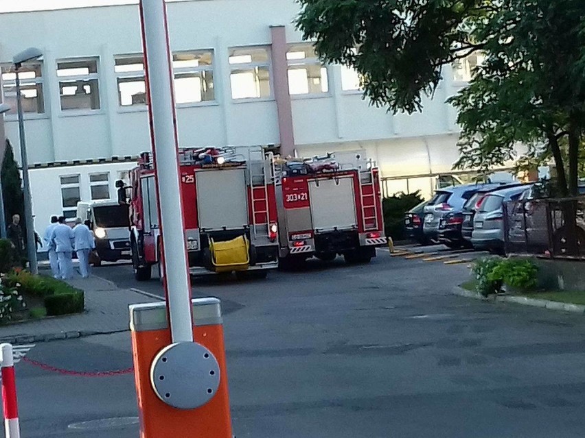 Alarm pożarowy w Szpitalu Wojskowym [zdjęcia]
