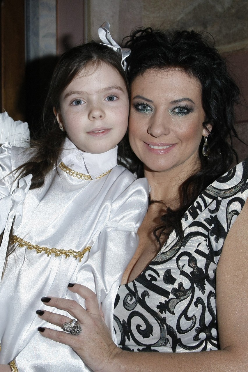 Alicja Węgorzewska z córką w 2009 roku.