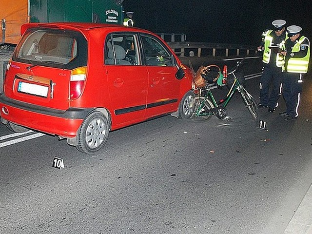 Śmiertelne potrącenie rowerzysty w Jeziórku.