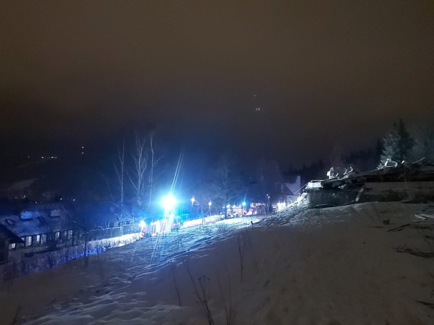 Zakopane. Pożar w "Panoramie". Jedna osoba została ciężko ranna i trafiła do szpitala