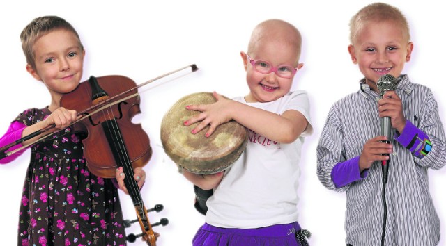 Agata, Amelka i Filip na tegorocznym plakacie zachęcają wszystkich do wsparcia Fundacji Iskierka. To dzieci chore na raka. Zagrały w wielkiej Dziecięcej Orkiestrze Onkologicznej