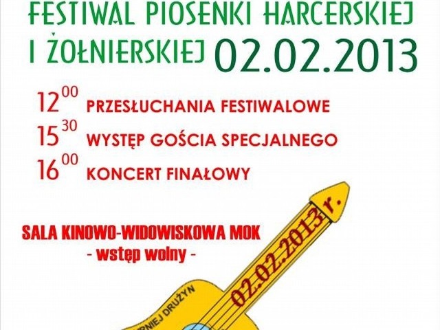 W sobotę w Międzyrzeckim Ośrodku Kultury odbędzie się Festiwal Piosenki Harcerskiej i Żołnierskiej Siorba 2013.