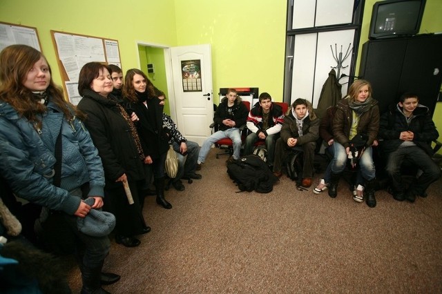 Uczniowie klasy 2 h z gimnazjum numer 10 w Radomiu odwiedzili redakcję "Echa Dnia&#8221;.